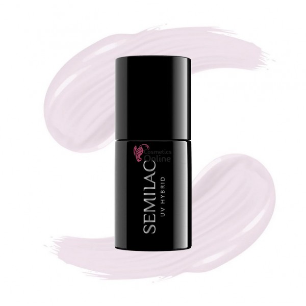 Oja UV Semilac 385 roz pal Pastel Pink Sky 7 ml, Hema Free